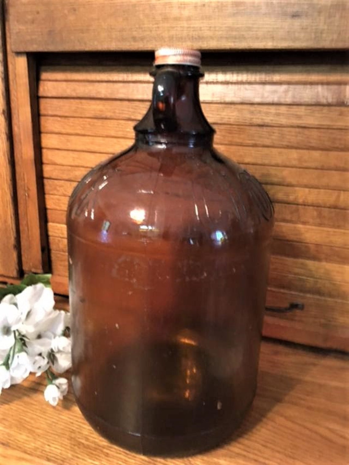 Clorox Bottle One Gallon Vintage Brown Glass 1940's Etsy