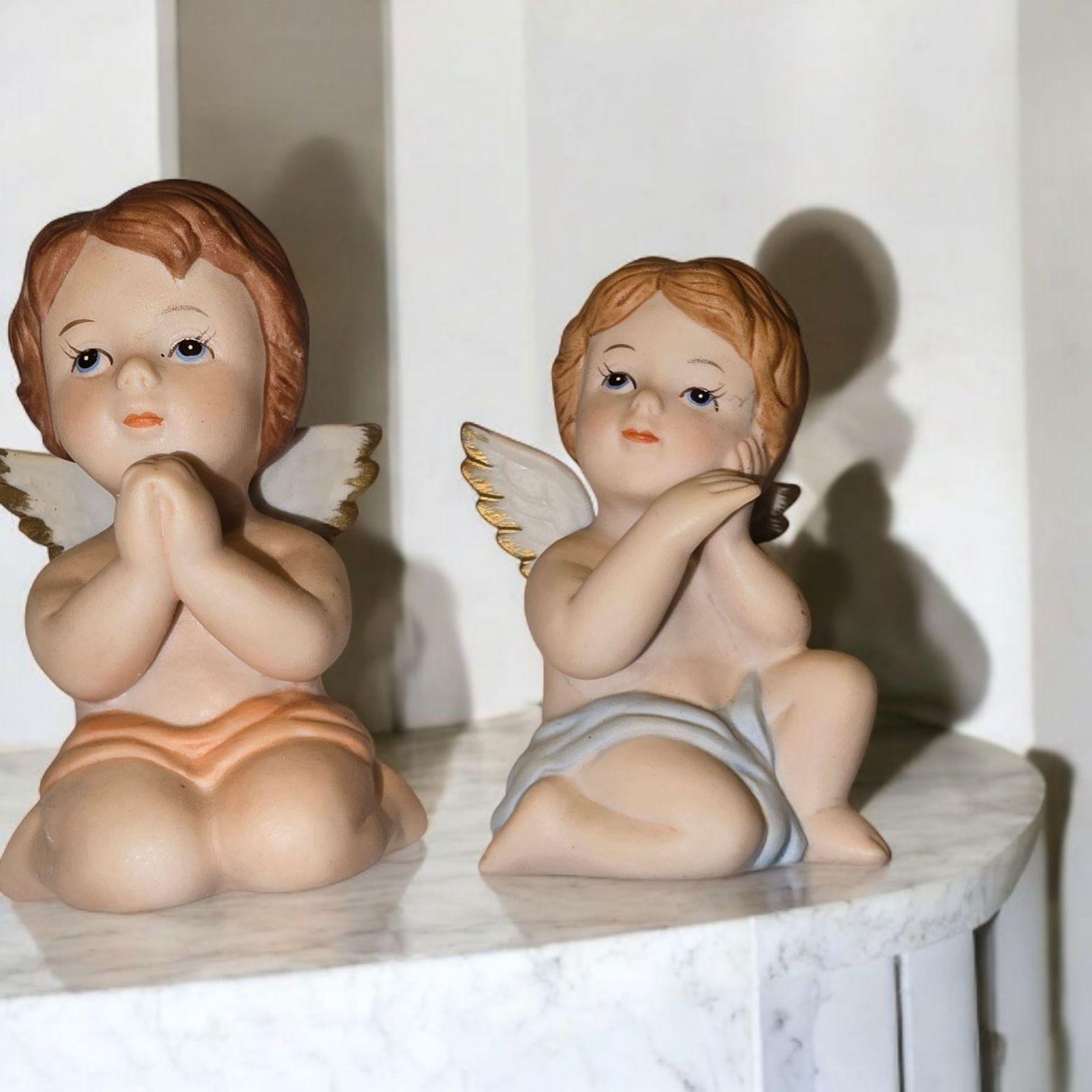 【SALE価格】聖母象徴天使オブジェ(定価18800円) Homco Praying Angel - Etsy