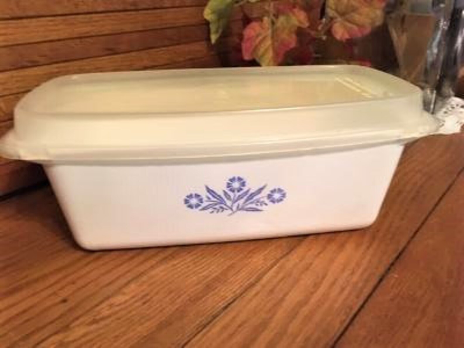 Corning Ware Blue Cornflower Loaf Pan Bread Pan P315 With Lid Etsy