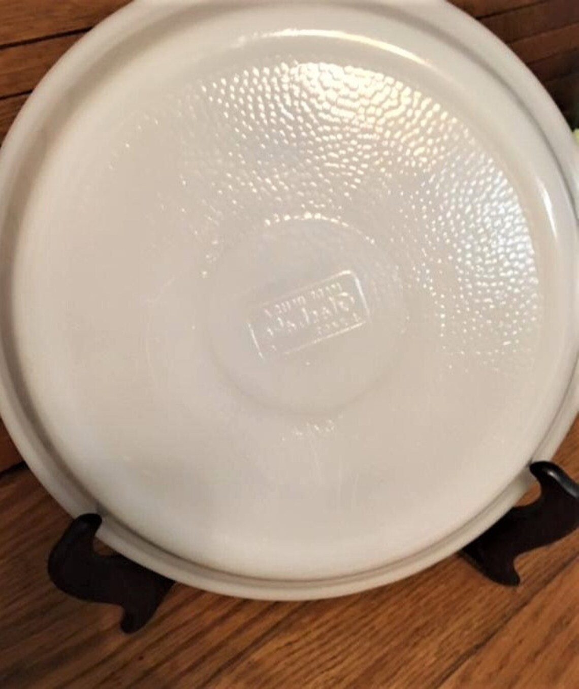 Glasbake Pie Plate Blanc vintage Etsy