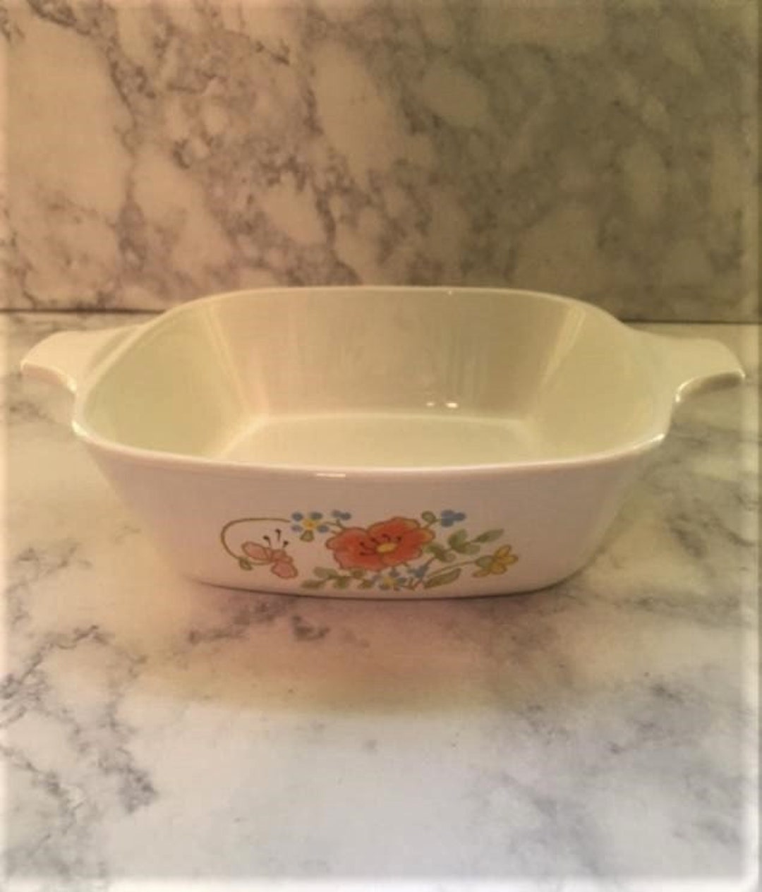 Corning Ware Baking Dish P 41 B Wildflower Pattern Vintage Corning Ware
