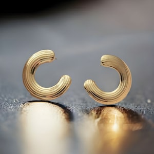 Earrings, Vintage Interchangeable Gold Tone Posts, Pierced Earrings (B105)