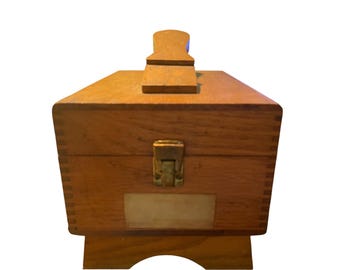 Vintage Griffin Shinemaster Shoeshine Box Wooden