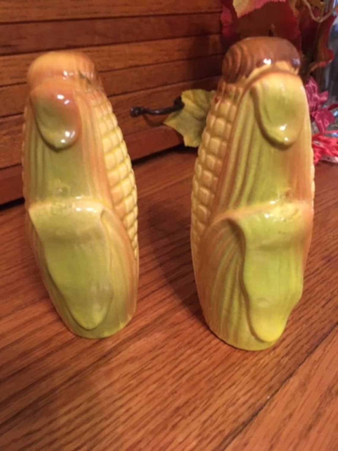 Vintage Corn Salt and Pepper Shakers Kitchen Decor Etsy UK