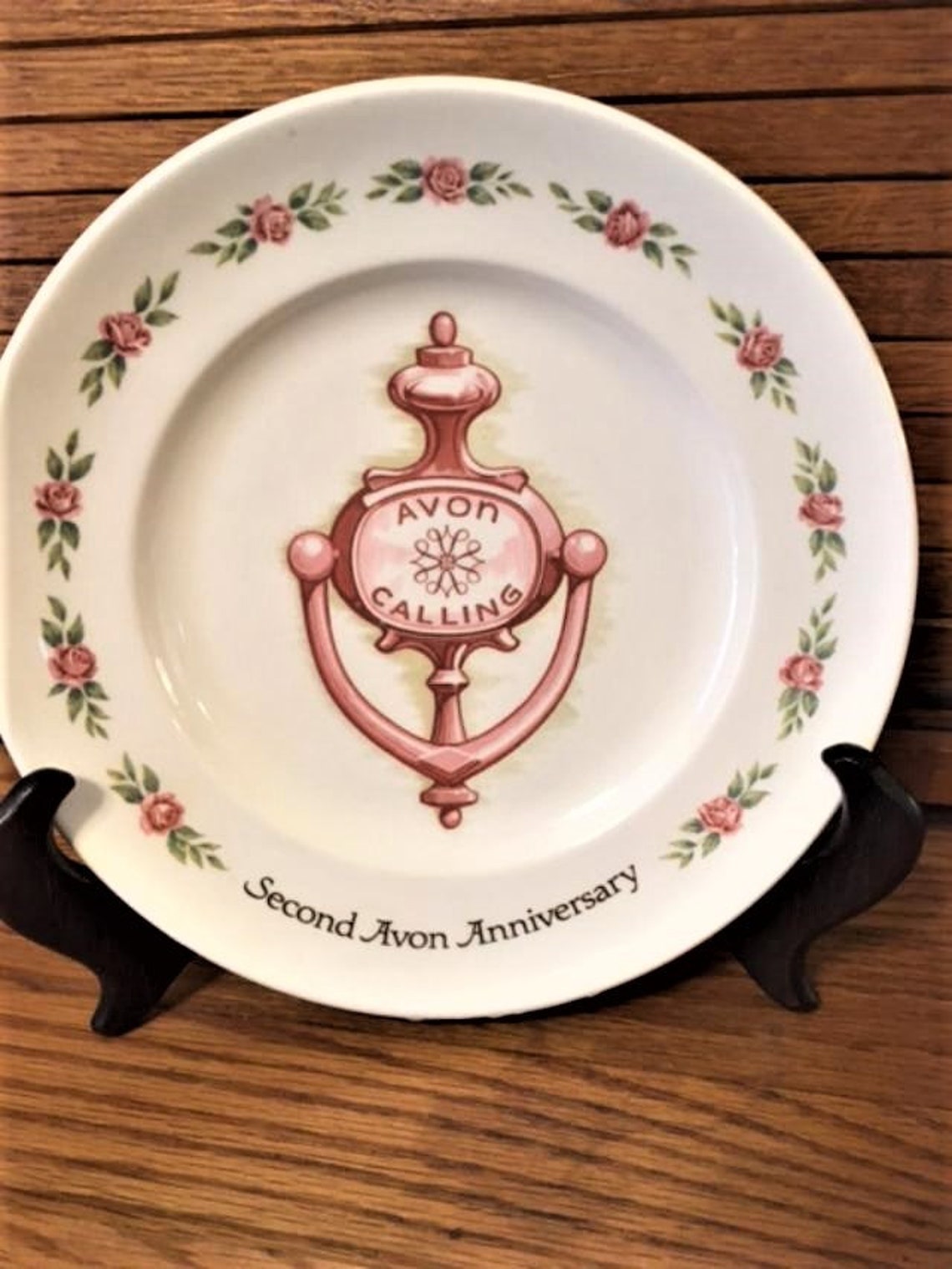 Avon Second Anniversary Vintage Decorative Collectible Plate Etsy