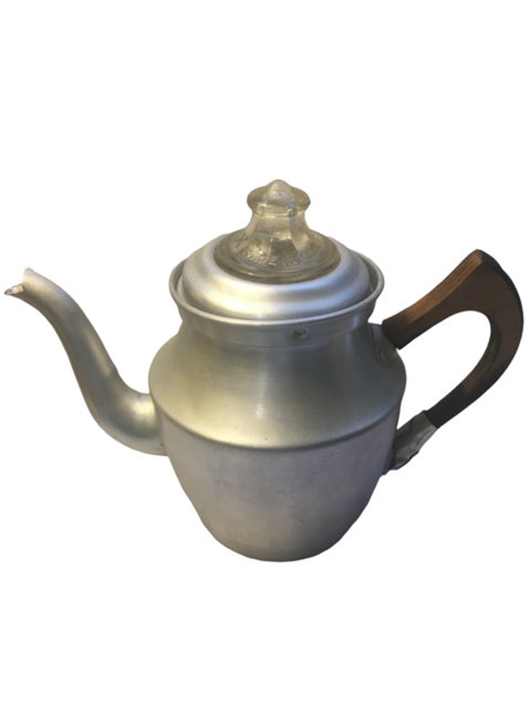 Vintage Aluminum Coffee Percolator Stovetop Ideal Made by TC Toledo