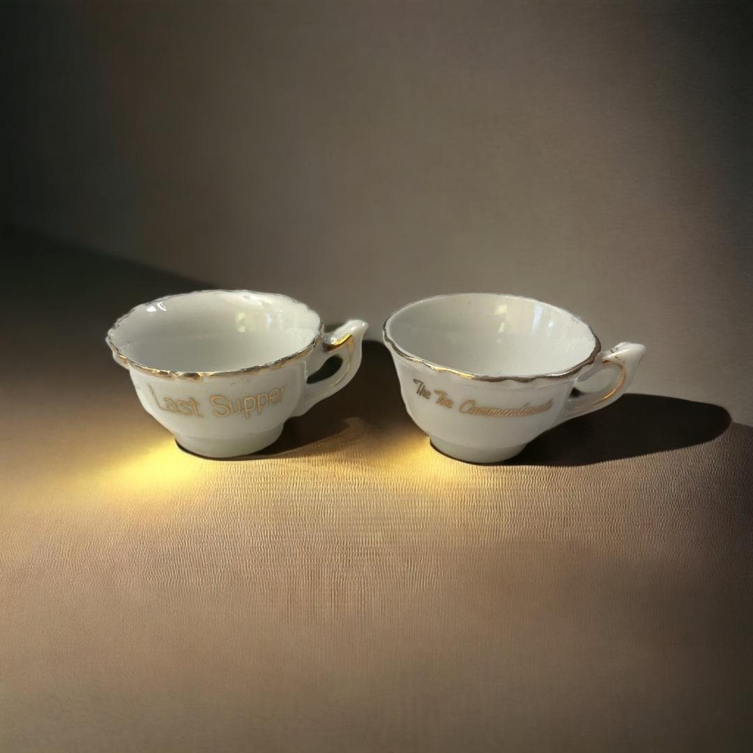 Two Vintage Miniature Tea Cups Made in Japan With last Etsy