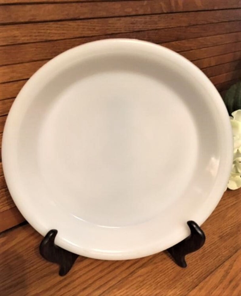 Glasbake Pie Plate White Vintage Pie Plate Etsy