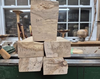 150 year old Beech Wood offcuts [sh670] 5 pcs
