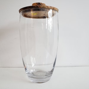 Lead Crystal  lidded vase