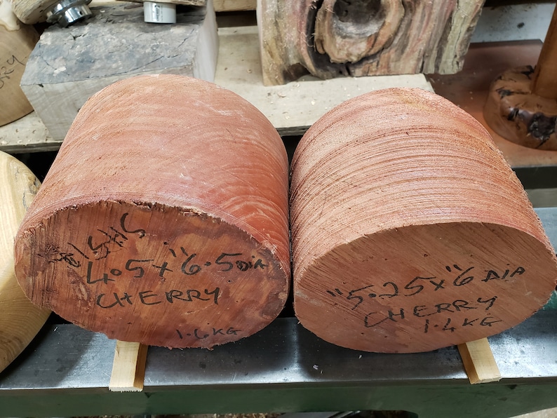 Black Cherry Wood Turning Blanks 6 Inches 2pcs Etsy