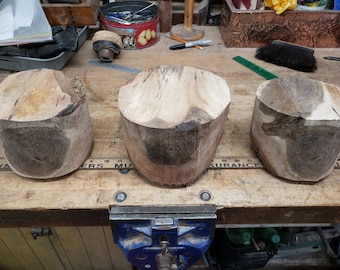 Black walnut bowl blanks [sh541] 3 pcs.