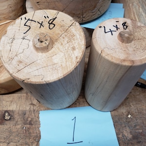 spalted maple turning cylinders [ stk. # sh403]