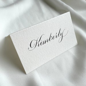 Marque-places sous tente de calligraphie personnalisés - marque-places sous tente - marque-places de calligraphie - marque-places - cartes de visite