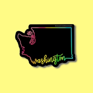 Washington Holographic Mini Stickers