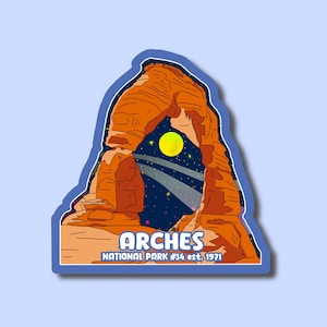 Holographic Arches National Park Sticker