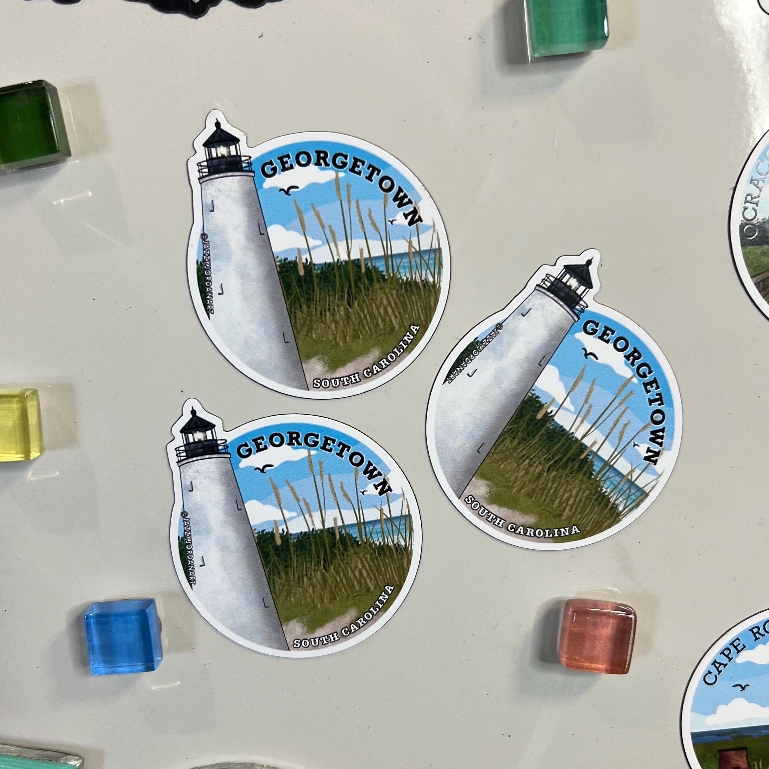 Georgetown Lighthouse Sticker & Magnet - Etsy