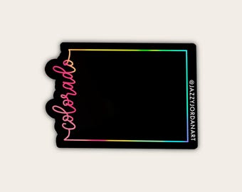 Mini Colorado Holographic Sticker