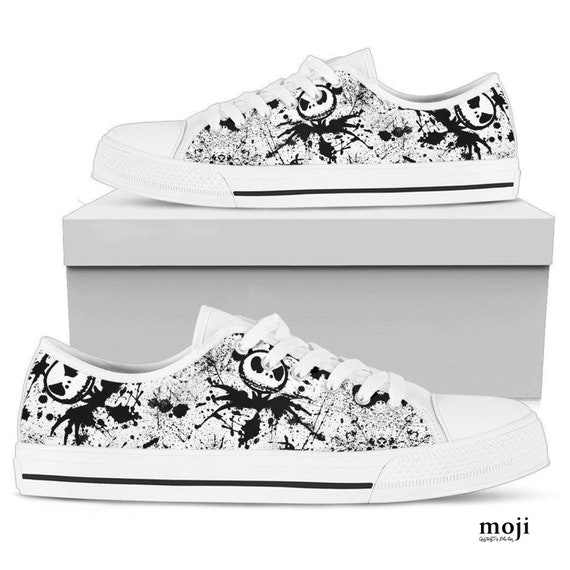 Jack Skellington Unisex Low Top Shoes - Jack Skellington Shoes Gifts - The Nightmare Before Christmas Shoes