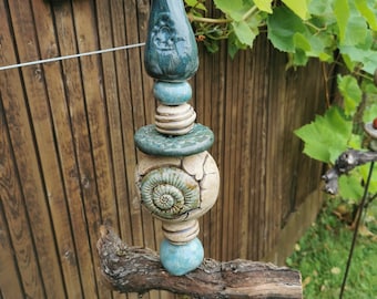 Gartenstecker Steele aus Keramik Handarbeit Unikat