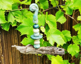 Gartenstecker aus Keramik Ton Handarbeit Unikat Etsy.de