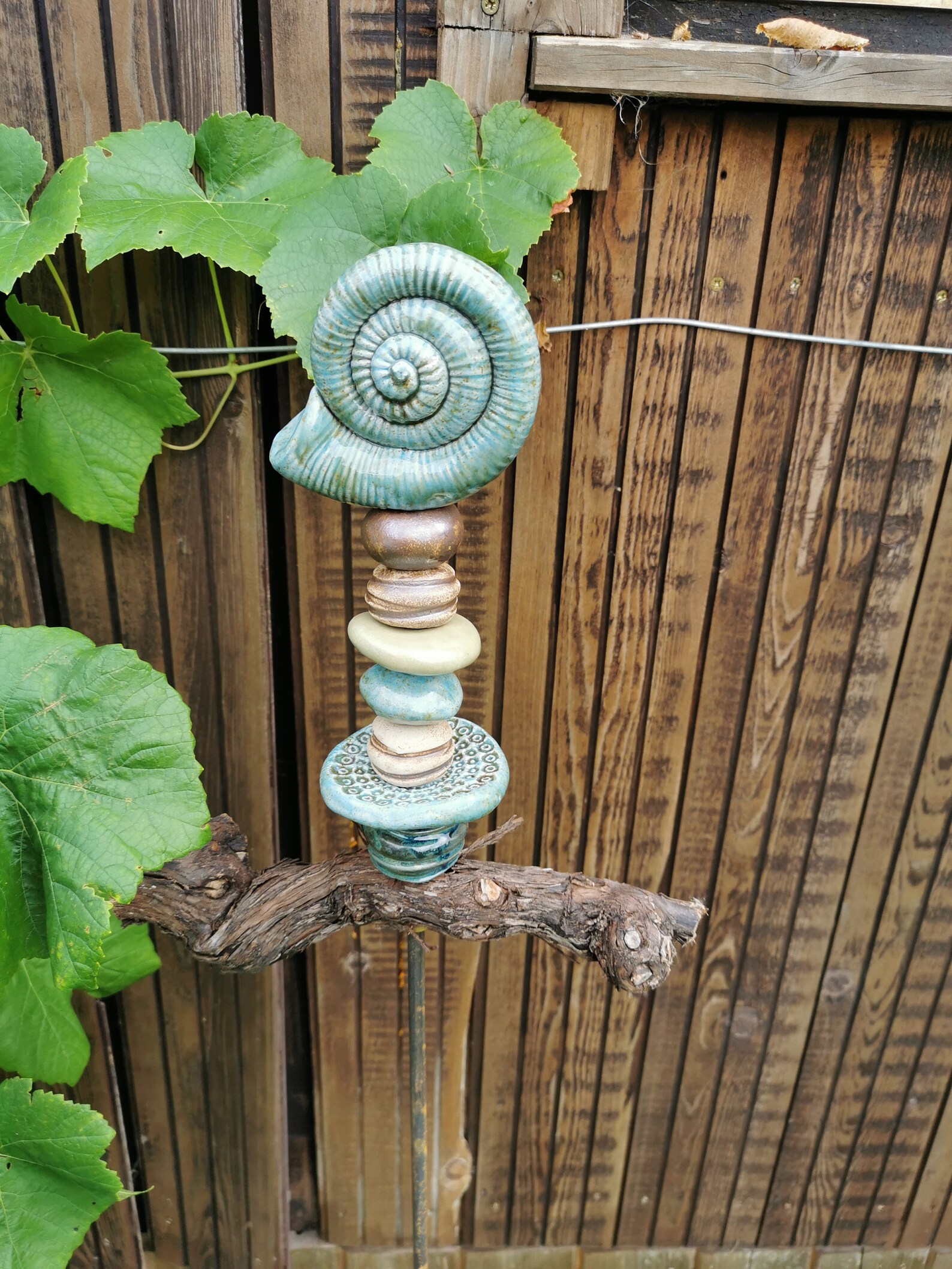Gartenstecker aus Keramik Ton Handarbeit Unikat Etsy