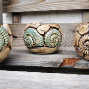 Plant bowls made of clay ceramics handmade unique pieces