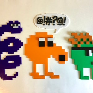 Retro 8-bit Video Game Wall Decor: 3D Printed Arcade Art