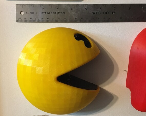 Huge Pac Man Wall Decoration W Four Scared Retro Gaming Etsy