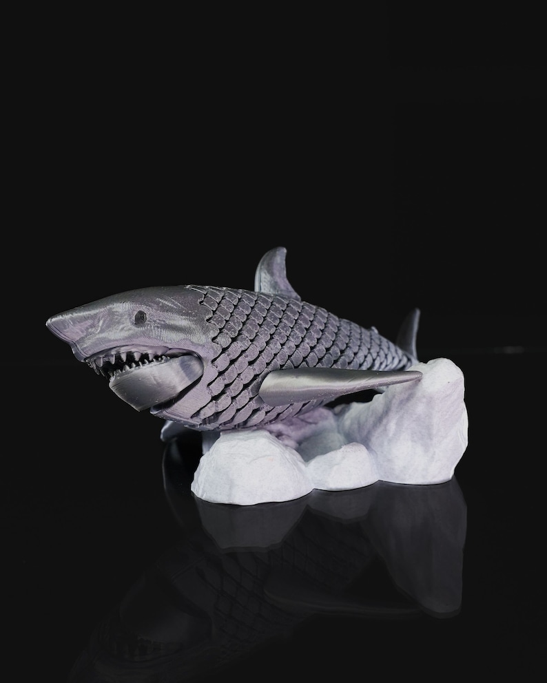 Articulated Great White Shark 3D Print - Etsy Australia