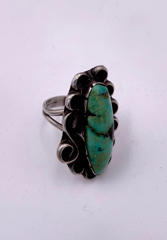Gorgeous! Vintage Navajo Sterling Silver And Turq… - image 8