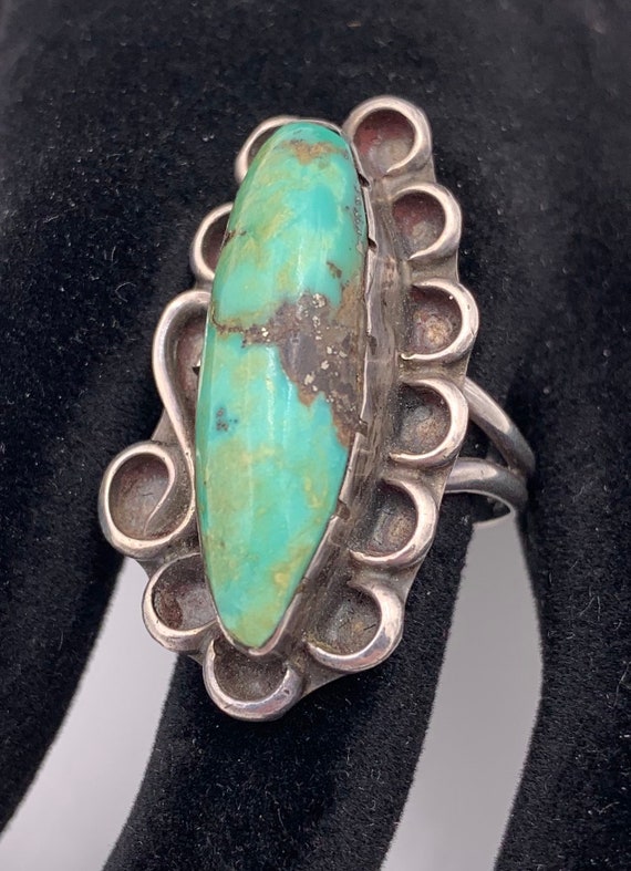 Gorgeous! Vintage Navajo Sterling Silver And Turq… - image 6