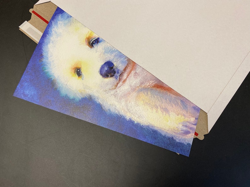 Great Pyrenees Art Print Great Pyrenees Puppies Mr.lucky Artwork 8x10\u201d and 11x14\u201d Sizes Great Pyrenees Gifts