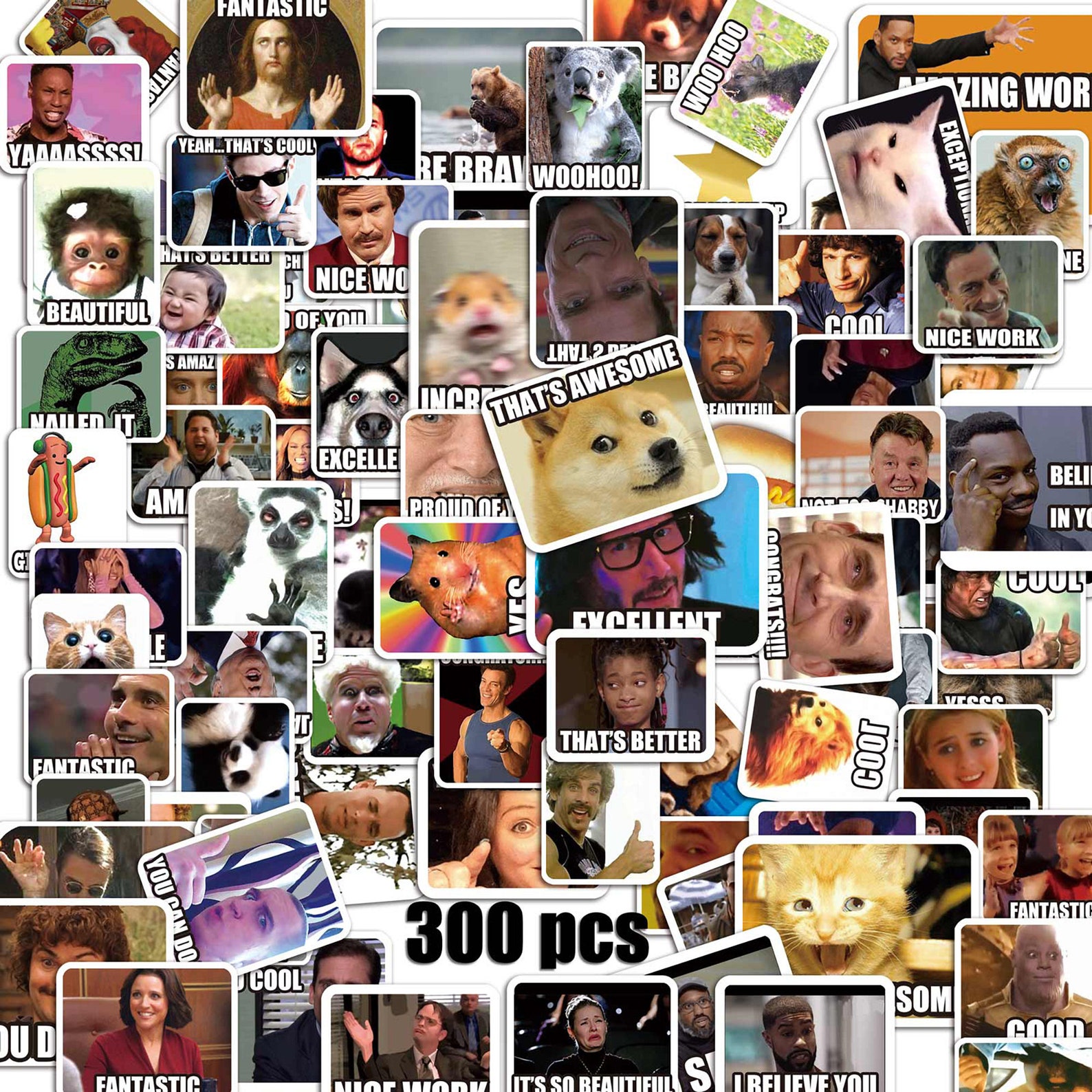 200 Meme Sticker Set - Lustige Aufkleber Für Lehrer & Schüler