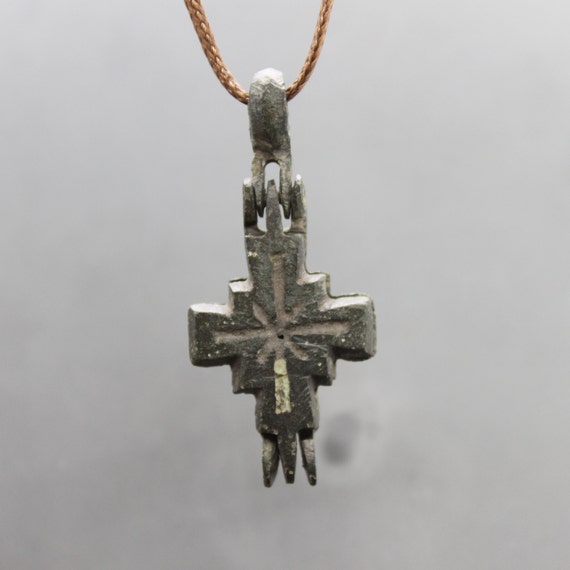 Ancient Medieval cross reliquary. Medieval reliqua