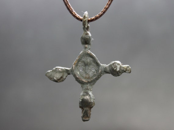 Ancient Medieval Crusaders Cross Pendant. Medieval