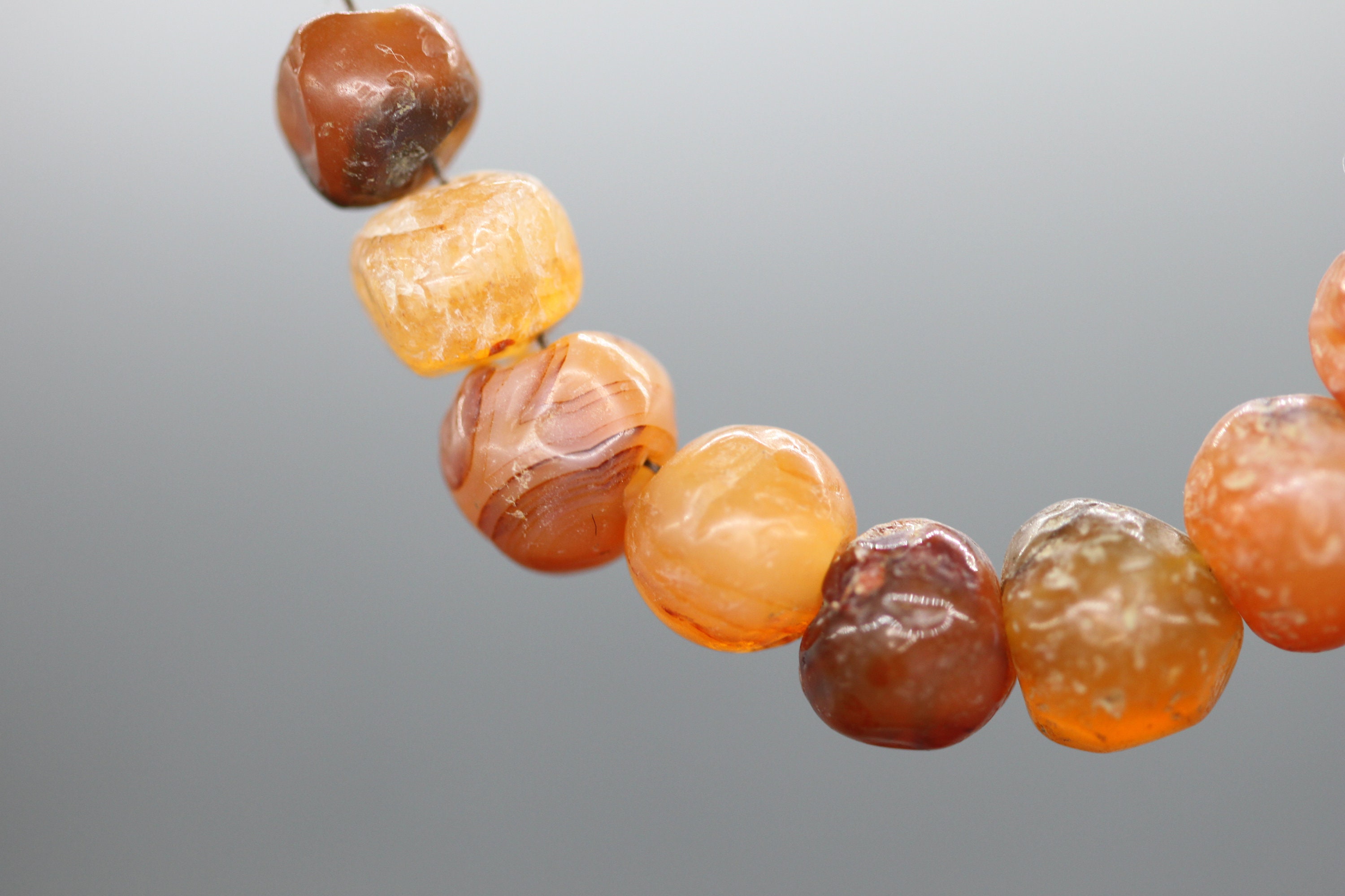 10 Ancient Medieval Viking carnelian beads. Viking beads. Etsy