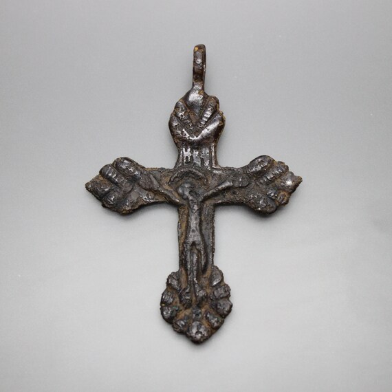 Ancient Medieval Cross Pendant. Ancient cross. Med