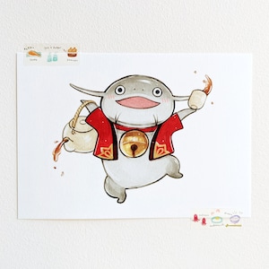 Namazu art print - ffxiv / final fantasy xiv