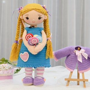 LILY Crochet Doll Pattern, Amigurumi Doll Pattern, PDF in English Tutorial