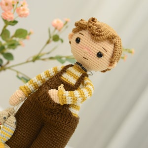 TOMMY The Fisher Crochet Doll Pattern Amigurumi, PDF in English, French, Dutch, Portuguese zdjęcie 5