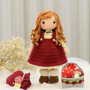 ANNIE Crochet Doll Pattern, Amigurumi Doll Pattern, Tutoriel en anglais PDF image 2