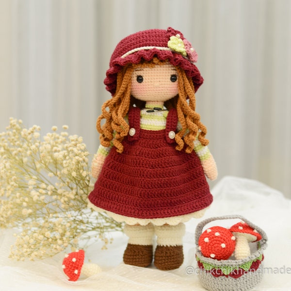 ANNIE Crochet Doll Pattern, Amigurumi Doll Pattern, PDF English Tutorial