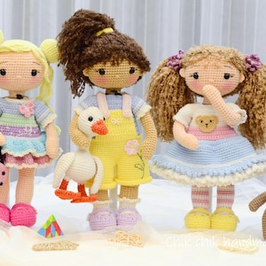 Amigurumi Doll Crochet Pattern Bundle: 3 PDF Tutorials (English)