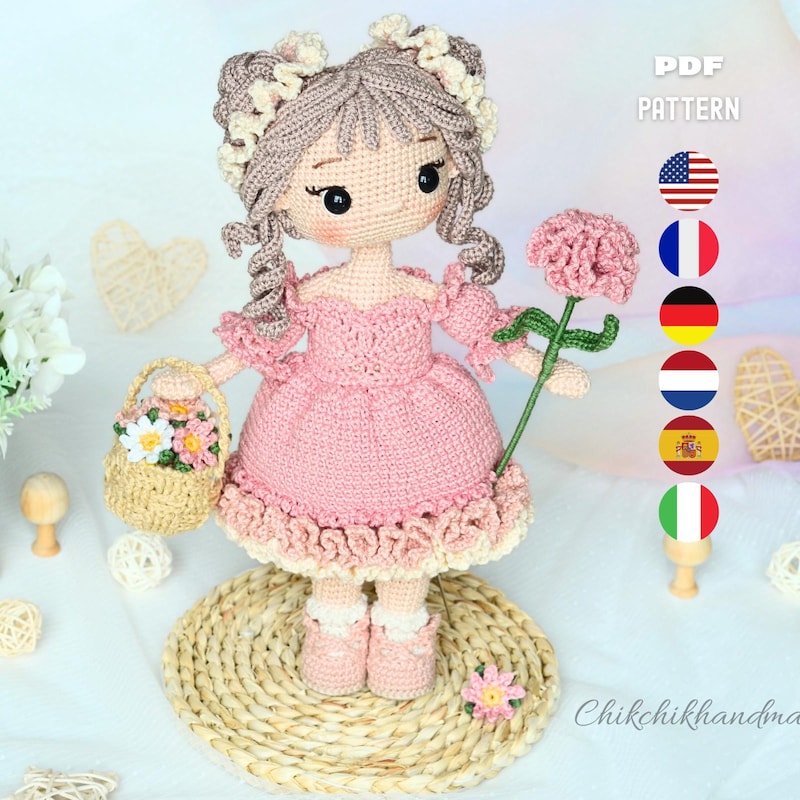 Flower Girl Paper Doll - Etsy