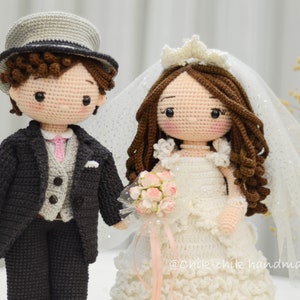 Bride and Groom Crochet Pattern, Wedding Crochet Pattern, PDF English, Français image 10