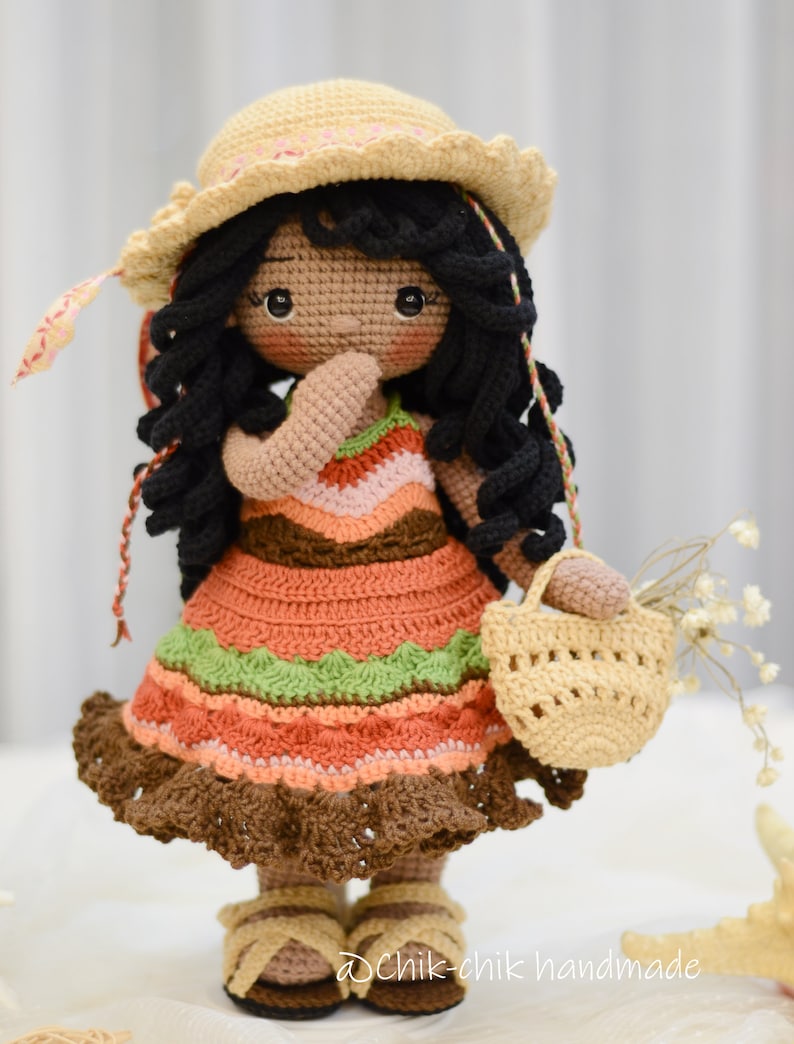 Crochet Doll Pattern, Amigurumi Doll Pattern, CAMILA Doll, PDF English Pattern image 8