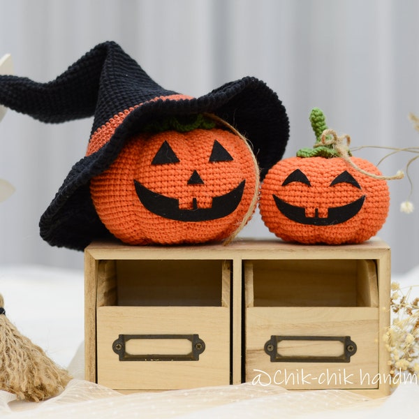 Halloween Pumpkins Amigurumi Crochet Pattern PDF English Tutorial