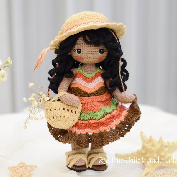 Modèle de poupée au crochet CAMILA Poupée Amigurumi PDF Modèle anglais