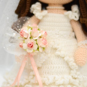 Bride and Groom Crochet Pattern, Wedding Crochet Pattern, PDF English, Français image 4